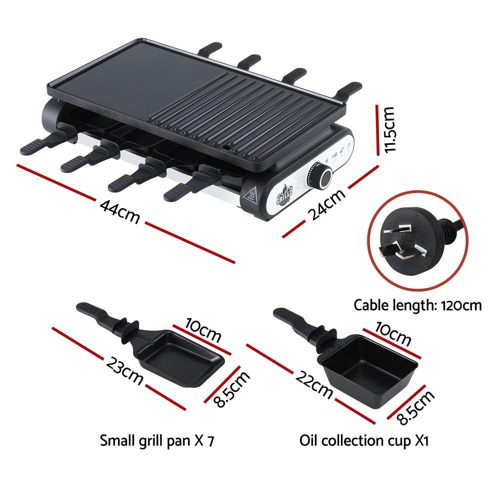 Grillz 1400W Electric BBQ Grill w/ 7 Cooking Pans