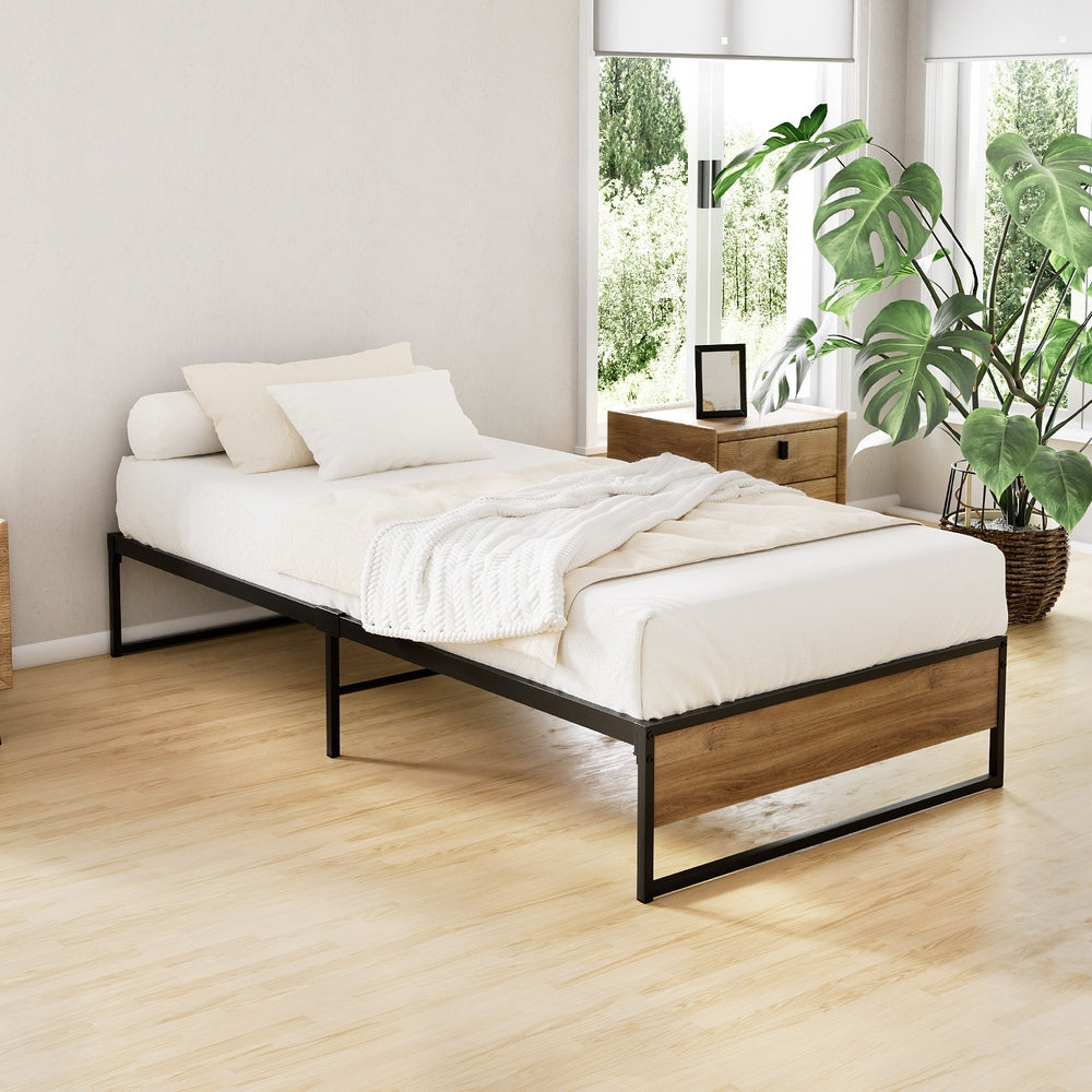 Artiss Bed Frame Metal Bed Frame Bed Base OSLO - Single