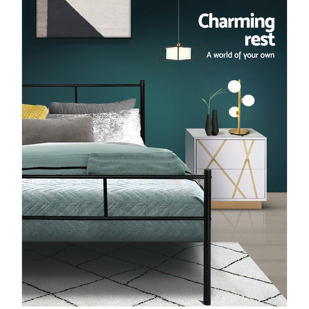 Artiss Bed Frame Double Metal Bed Frame SOL