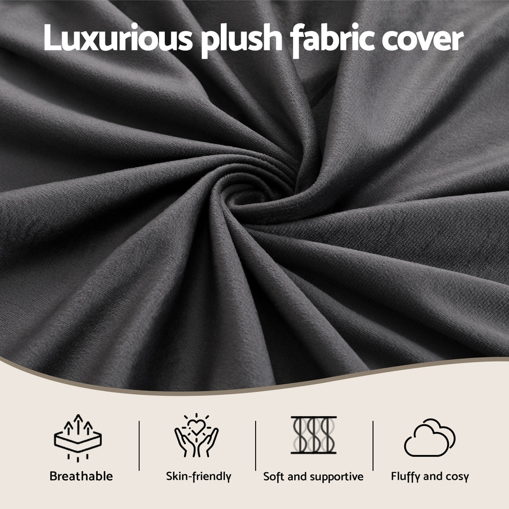 Giselle Bedding Wedge Pillow Grey