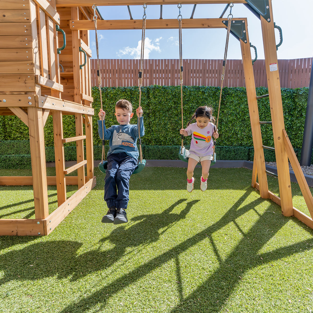 Lifespan Kids Kingston Cubby House with 2.2m Slide (White)