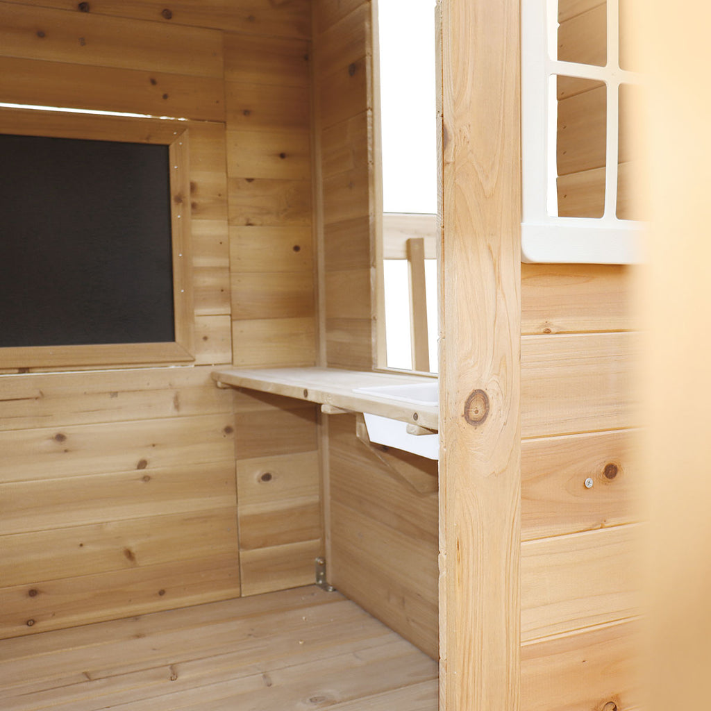 Lifespan Kids Silverton Cubby House with 1.8m Slide (Blue)